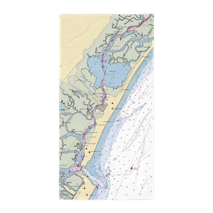 Yacht Club of Sea Isle City (Sea Isle City, NJ) NOAA Chart Towel