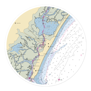 Yacht Club of Sea Isle City (Sea Isle City, NJ) NOAA Chart Sticker