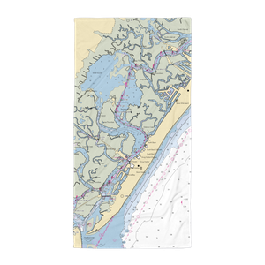 Stone Harbor Municipal Marina (Wildwood, NJ) NOAA Chart Towel