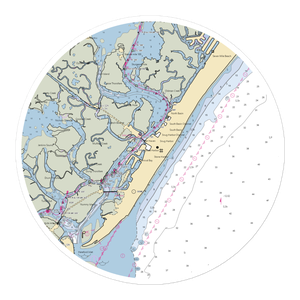 Yacht Club of Stone Harbor (Stone Harbor, NJ) NOAA Chart Sticker