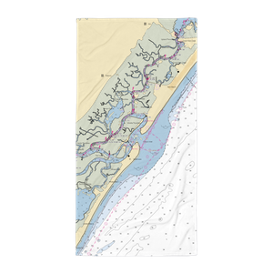 Corson's Inlet Marina (Strathmere, NJ) NOAA Chart Towel