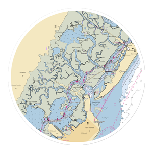 Grassy Sound Marina (Dennisville, NJ) NOAA Chart Sticker