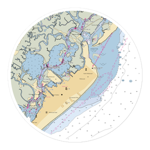 Sunset View Marina (Stone Harbor, NJ) NOAA Chart Sticker