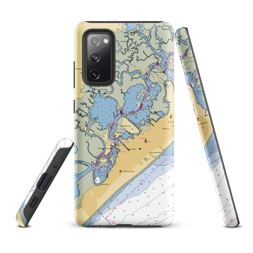 West Bay Marina (Whitesboro, NJ) NOAA Chart Samsung Phone Case Samsung Galaxy S20 FE model shown