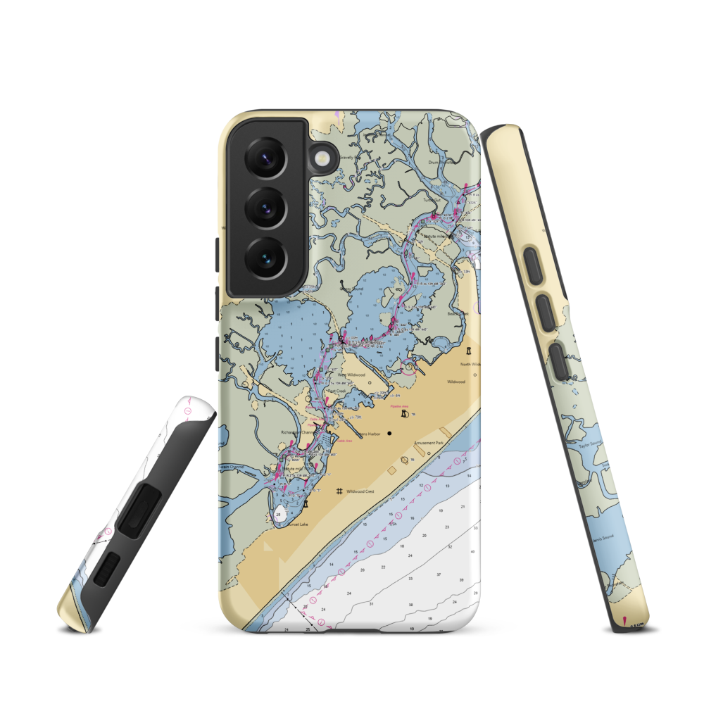 C Marina Inc (Whitesboro, NJ) NOAA Chart Samsung Phone Case Samsung Galaxy S22 model shown