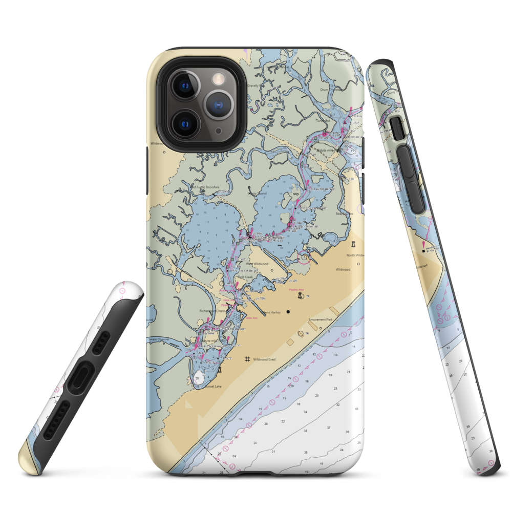 C Marina Inc (Whitesboro, NJ) NOAA Chart  Tough iPhone Case iPhone 11 Pro Max model shown