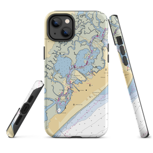 Bunkers Marina on Post Creek (Whitesboro, NJ) NOAA Chart  Tough iPhone Case