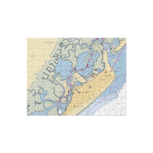 Bunkers Marina on Post Creek (Whitesboro, NJ) NOAA Chart Jigsaw Puzzle