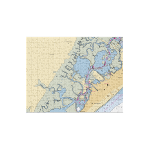 Pier 47 Marina (Rio Grande, NJ) NOAA Chart Jigsaw Puzzle