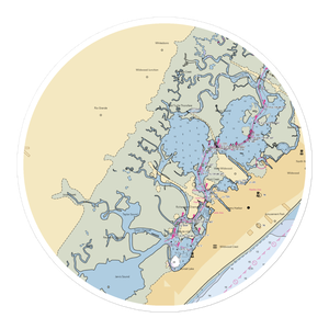 Pier 47 Marina (Rio Grande, NJ) NOAA Chart Sticker