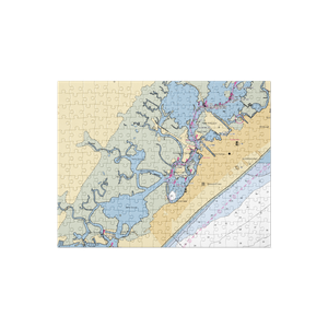 Shawcrest Marina (Rio Grande, NJ) NOAA Chart Jigsaw Puzzle