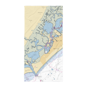 Shawcrest Marina (Rio Grande, NJ) NOAA Chart Towel