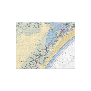 Blue Water Marina (Ocean City, NJ) NOAA Chart Jigsaw Puzzle