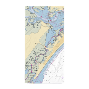 All Seasons Marina Management Co. LLC (Ocean City, NJ) NOAA Chart Towel