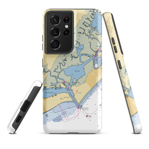 Two Mile Landing Marina (Rio Grande, NJ) NOAA Chart Samsung Phone Case