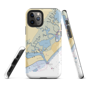 Two Mile Landing Marina (Rio Grande, NJ) NOAA Chart  Tough iPhone Case