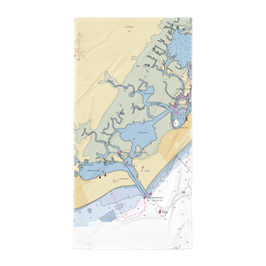 Two Mile Landing Marina (Rio Grande, NJ) NOAA Chart Towel