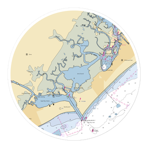 Two Mile Landing Marina (Rio Grande, NJ) NOAA Chart Sticker