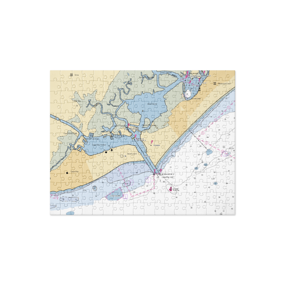 Cape Harbor Yacht Club (Rio Grande, NJ) NOAA Chart Jigsaw Puzzle 