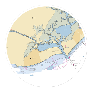 Bree-Zee-Lee Yacht Basin (Rio Grande, NJ) NOAA Chart Sticker