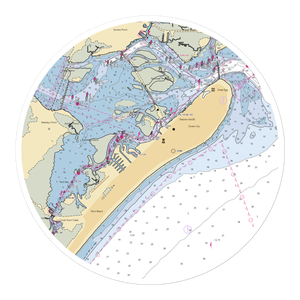 Ocean City Marina (Ocean City, NJ) NOAA Chart Sticker