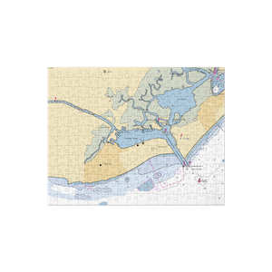 Corinthian Yacht Club of Cape May (Rio Grande, NJ) NOAA Chart Jigsaw Puzzle