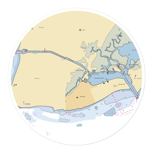 Tony's Marine Railway (Cape May Point, NJ) NOAA Chart Sticker