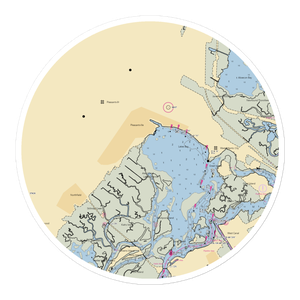 Yacht Club of Pleasantville (Brigantine, NJ) NOAA Chart Sticker