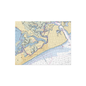 Doc of the Bay (Brigantine, NJ) NOAA Chart Jigsaw Puzzle