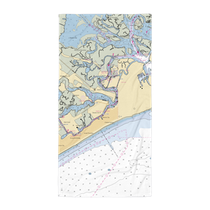 Doc of the Bay (Brigantine, NJ) NOAA Chart Towel