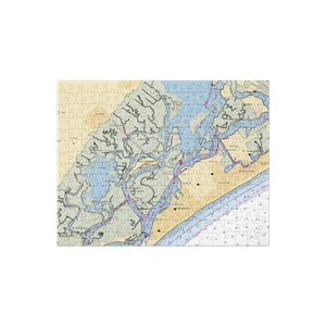 Peek-A-Boo Marina (Longport, NJ) NOAA Chart Jigsaw Puzzle