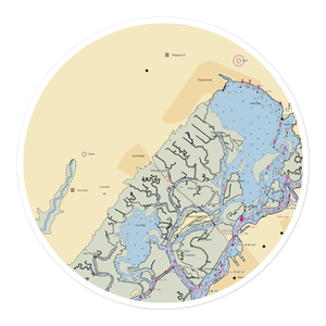 Hackney's Boat Yard (Longport, NJ) NOAA Chart Sticker