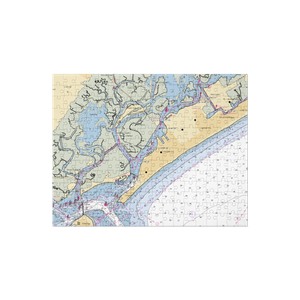 Ray Scott's Dock (Longport, NJ) NOAA Chart Jigsaw Puzzle