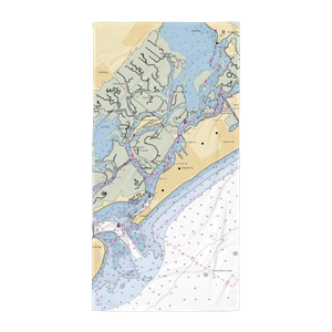 Ray Scott's Dock (Longport, NJ) NOAA Chart Towel