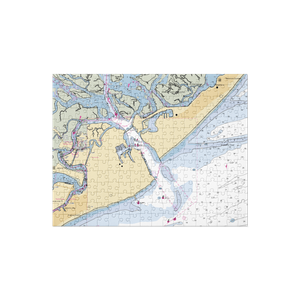 Historic Gardner's Basin (Brigantine, NJ) NOAA Chart Jigsaw Puzzle