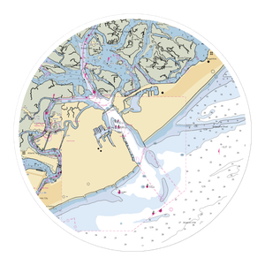 Historic Gardner's Basin (Brigantine, NJ) NOAA Chart Sticker