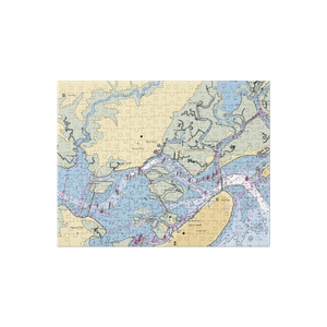 Graef Boat Yard (Egg Harbor Township, NJ) NOAA Chart Jigsaw Puzzle