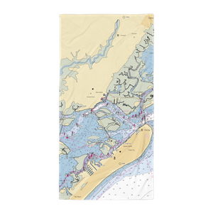 Graef Boat Yard (Egg Harbor Township, NJ) NOAA Chart Towel