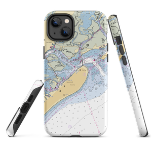 Ocean City Yacht Club (Ocean City, NJ) NOAA Chart  Tough iPhone Case