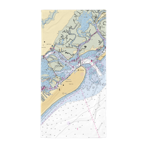 Lemont's Marina (Ocean City, NJ) NOAA Chart Towel