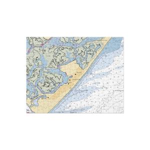 Brigantine Yacht Club (Brigantine, NJ) NOAA Chart Jigsaw Puzzle