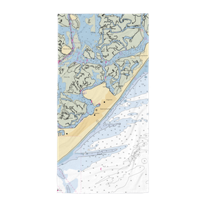 Deebold Boat Yard (Brigantine, NJ) NOAA Chart Towel