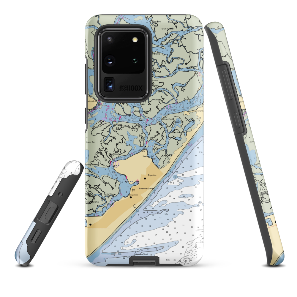 North Port Marina (Brigantine, NJ) NOAA Chart Samsung Phone Case Samsung Galaxy S20 Ultra model shown