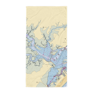 RPM Boat Sales and Marina (Egg Harbor Township, NJ) NOAA Chart Towel