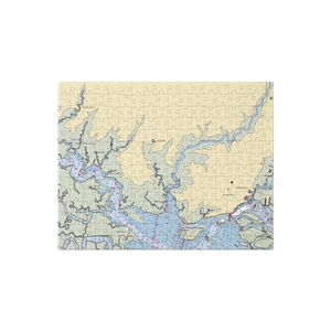 Bay Breeze Village (Egg Harbor Township, NJ) NOAA Chart Jigsaw Puzzle