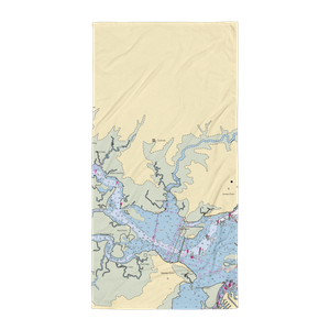 Bay Breeze Village (Egg Harbor Township, NJ) NOAA Chart Towel