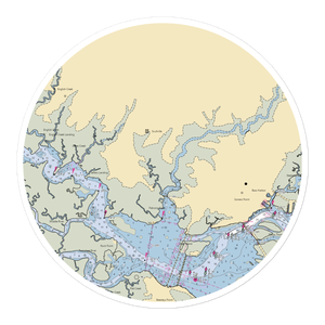 Bay Breeze Village (Egg Harbor Township, NJ) NOAA Chart Sticker