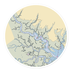 English Creek Manor (Egg Harbor Township, NJ) NOAA Chart Sticker