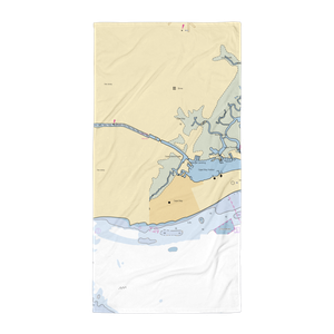 Island Creek Tower Marina (Cape May Point, NJ) NOAA Chart Towel