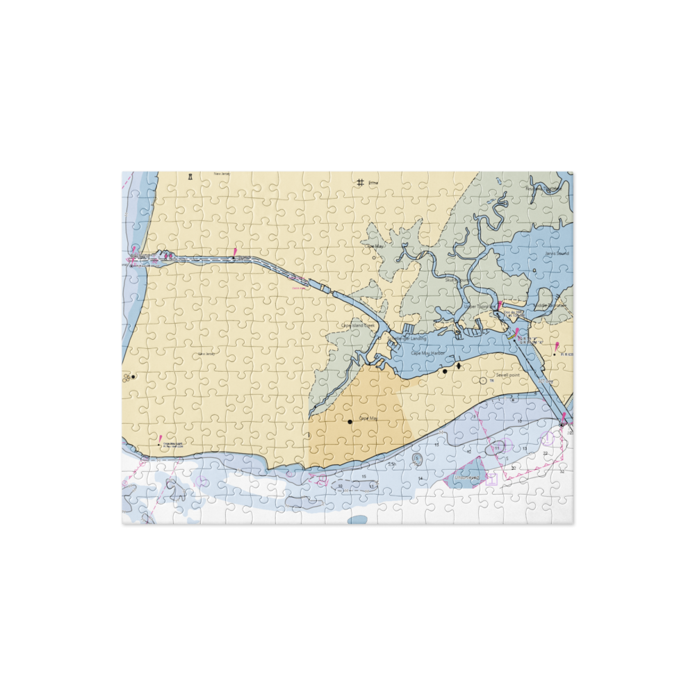 Seven Evans Marina (Cape May Point, NJ) NOAA Chart Jigsaw Puzzle 